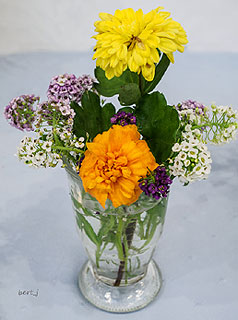 Third: 3 flower arrangement